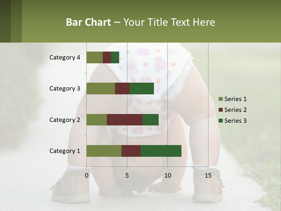 A Baby In A Diaper Doing A Handstand On A Sidewalk PowerPoint Template