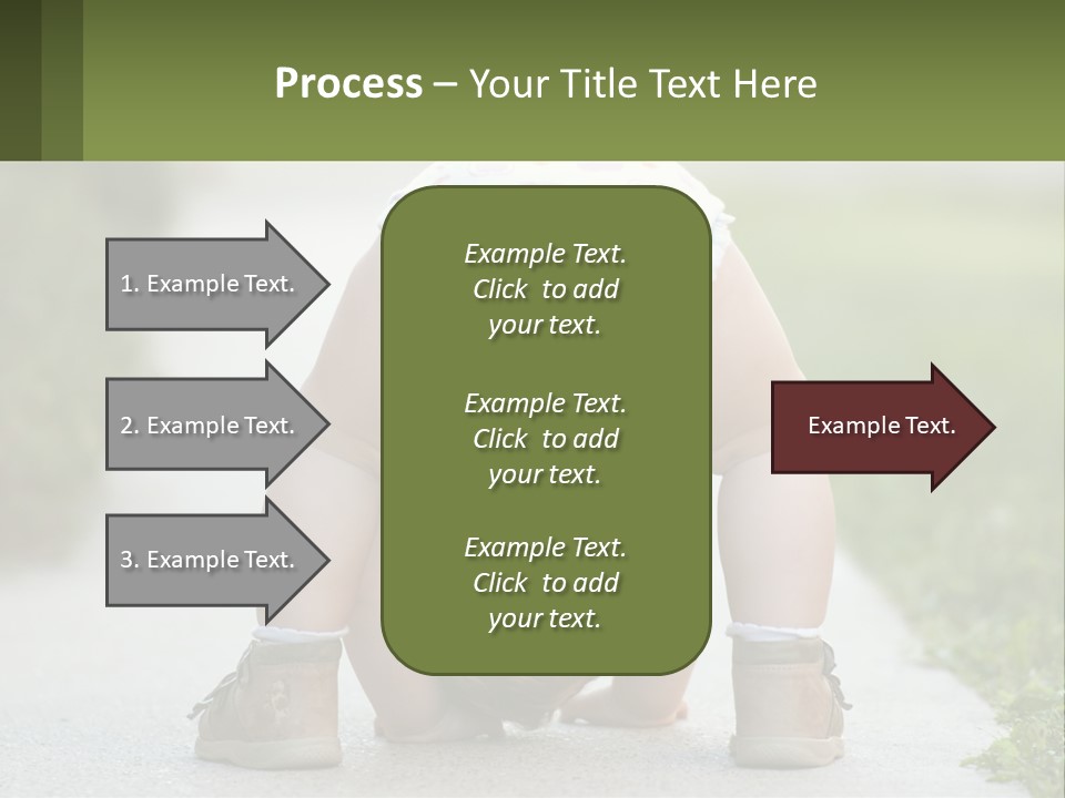 A Baby In A Diaper Doing A Handstand On A Sidewalk PowerPoint Template