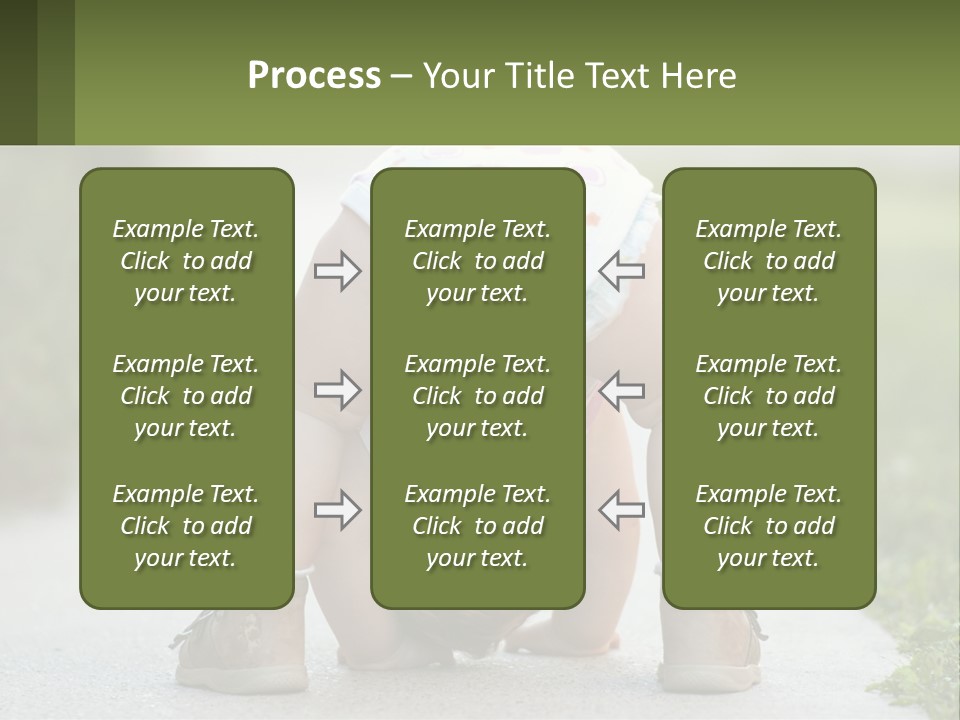 A Baby In A Diaper Doing A Handstand On A Sidewalk PowerPoint Template
