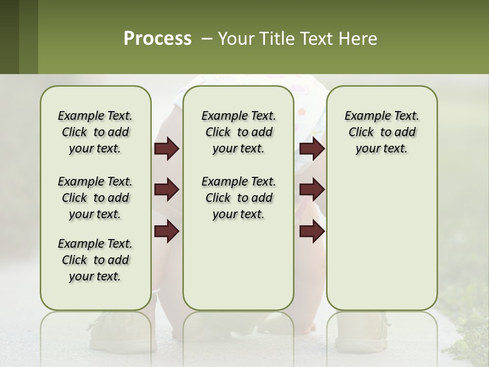 A Baby In A Diaper Doing A Handstand On A Sidewalk PowerPoint Template