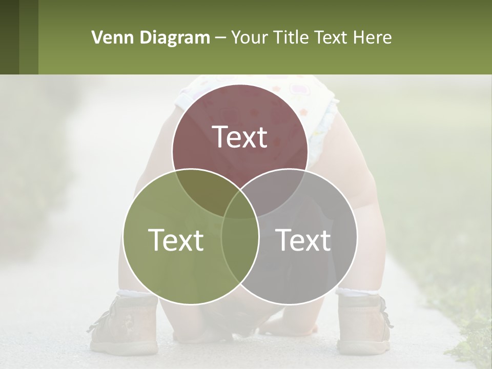 A Baby In A Diaper Doing A Handstand On A Sidewalk PowerPoint Template