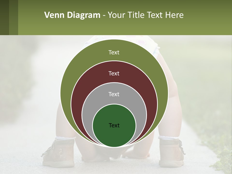 A Baby In A Diaper Doing A Handstand On A Sidewalk PowerPoint Template