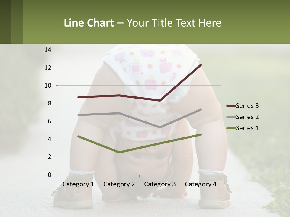 A Baby In A Diaper Doing A Handstand On A Sidewalk PowerPoint Template