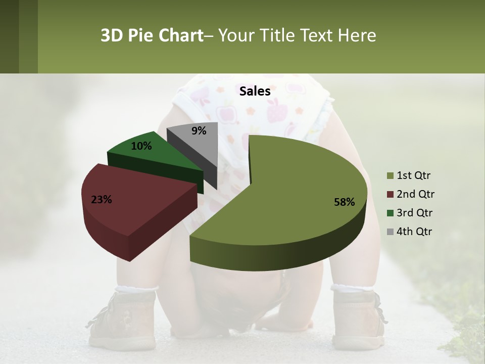 A Baby In A Diaper Doing A Handstand On A Sidewalk PowerPoint Template
