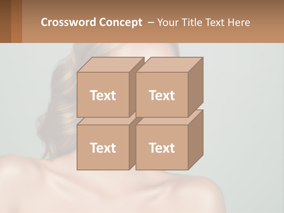 A Beautiful Woman With A Red Lipstick On Her Face PowerPoint Template