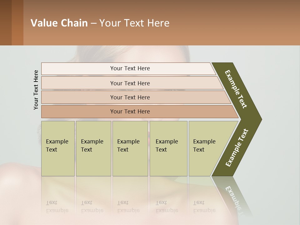 A Beautiful Woman With A Red Lipstick On Her Face PowerPoint Template
