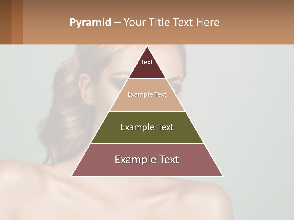 A Beautiful Woman With A Red Lipstick On Her Face PowerPoint Template