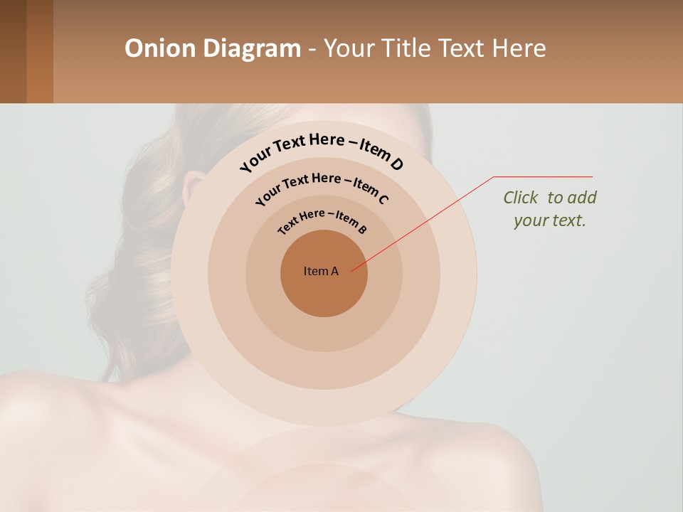 A Beautiful Woman With A Red Lipstick On Her Face PowerPoint Template