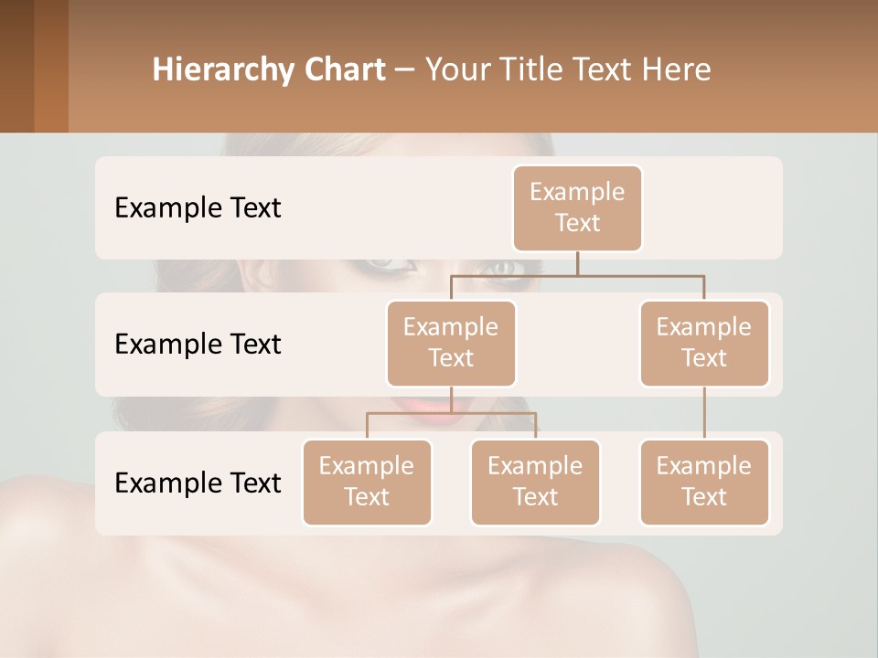 A Beautiful Woman With A Red Lipstick On Her Face PowerPoint Template