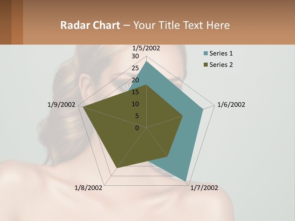 A Beautiful Woman With A Red Lipstick On Her Face PowerPoint Template