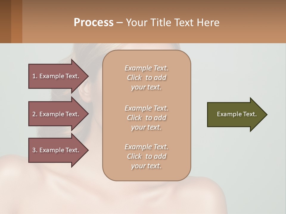 A Beautiful Woman With A Red Lipstick On Her Face PowerPoint Template