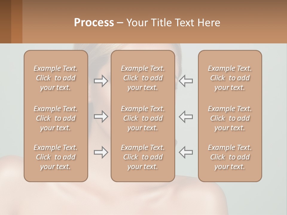 A Beautiful Woman With A Red Lipstick On Her Face PowerPoint Template