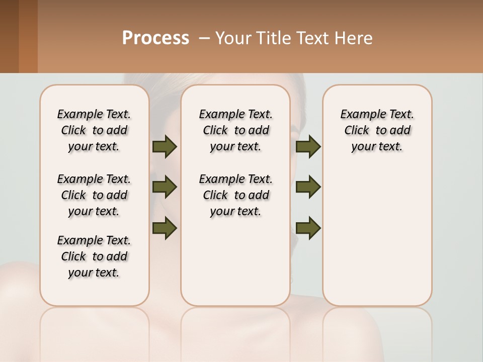 A Beautiful Woman With A Red Lipstick On Her Face PowerPoint Template