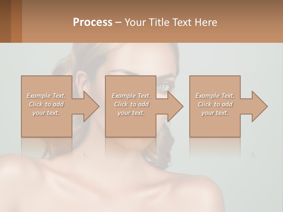 A Beautiful Woman With A Red Lipstick On Her Face PowerPoint Template