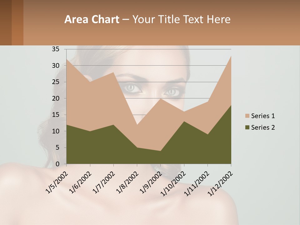A Beautiful Woman With A Red Lipstick On Her Face PowerPoint Template