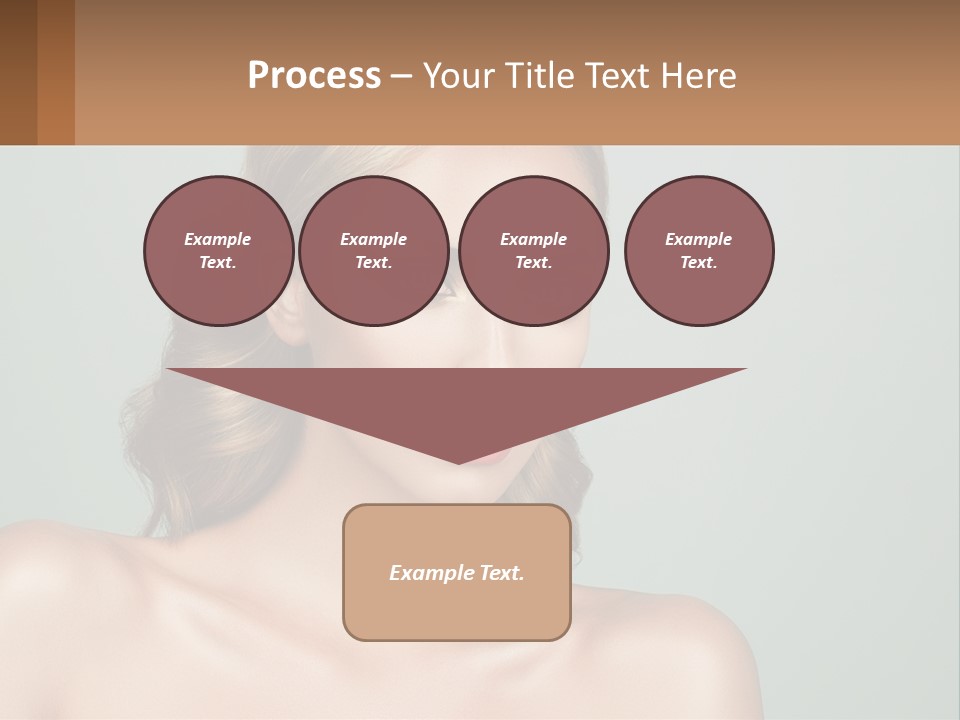 A Beautiful Woman With A Red Lipstick On Her Face PowerPoint Template