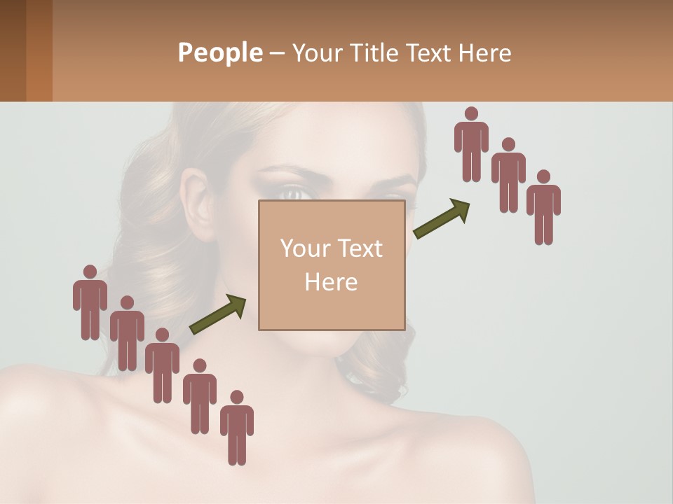 A Beautiful Woman With A Red Lipstick On Her Face PowerPoint Template