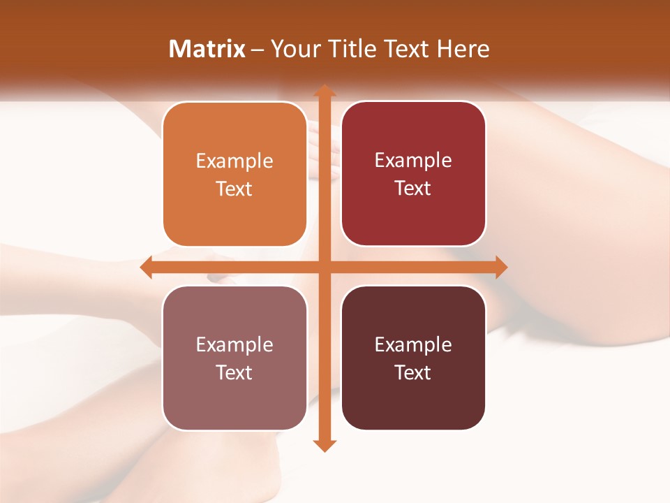 A Woman's Legs With A Towel On Top Of Them PowerPoint Template