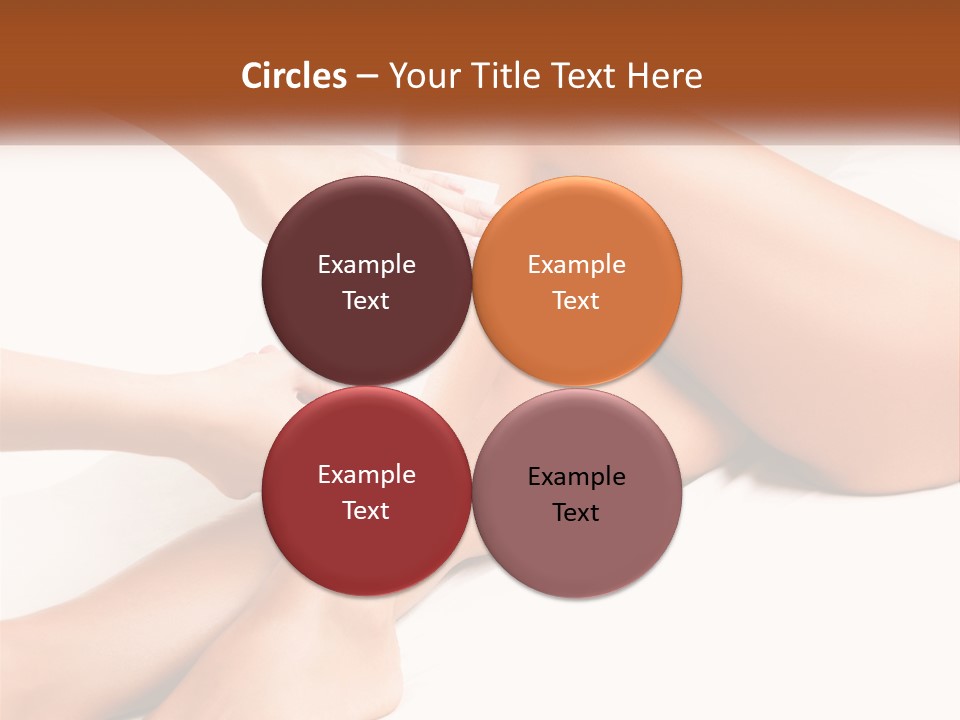 A Woman's Legs With A Towel On Top Of Them PowerPoint Template