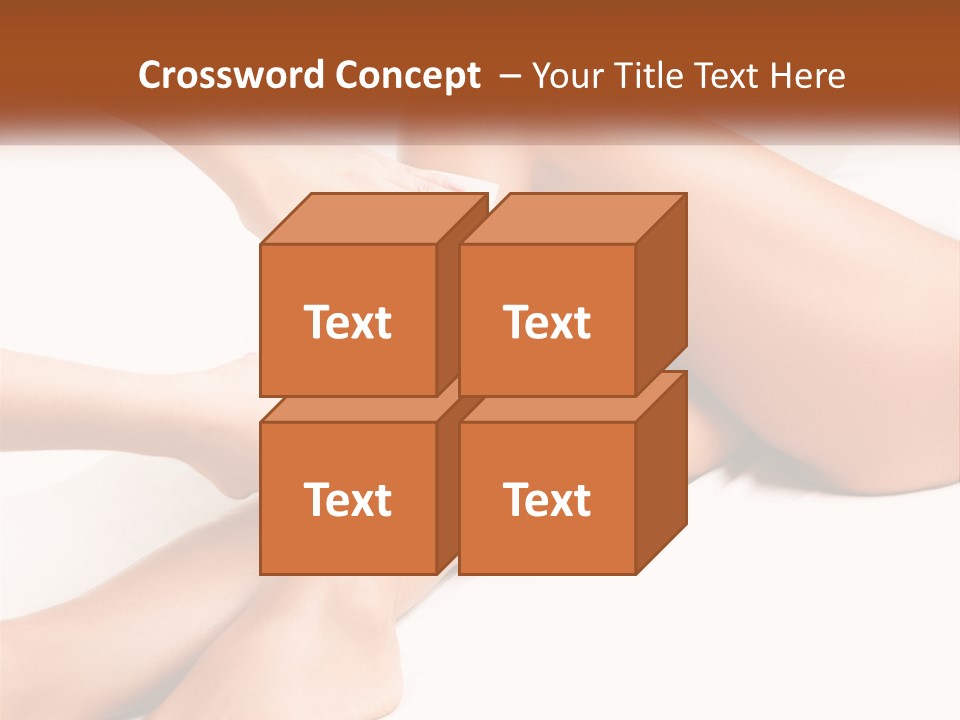 A Woman's Legs With A Towel On Top Of Them PowerPoint Template