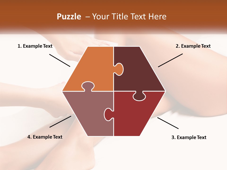 A Woman's Legs With A Towel On Top Of Them PowerPoint Template