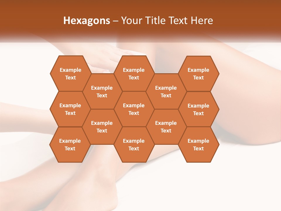 A Woman's Legs With A Towel On Top Of Them PowerPoint Template