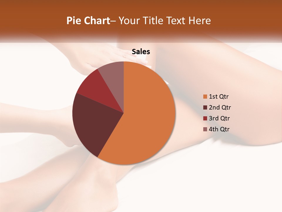 A Woman's Legs With A Towel On Top Of Them PowerPoint Template