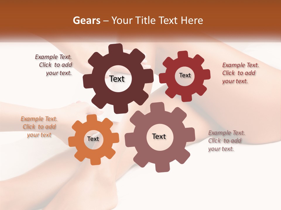 A Woman's Legs With A Towel On Top Of Them PowerPoint Template