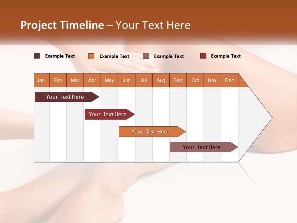 A Woman's Legs With A Towel On Top Of Them PowerPoint Template