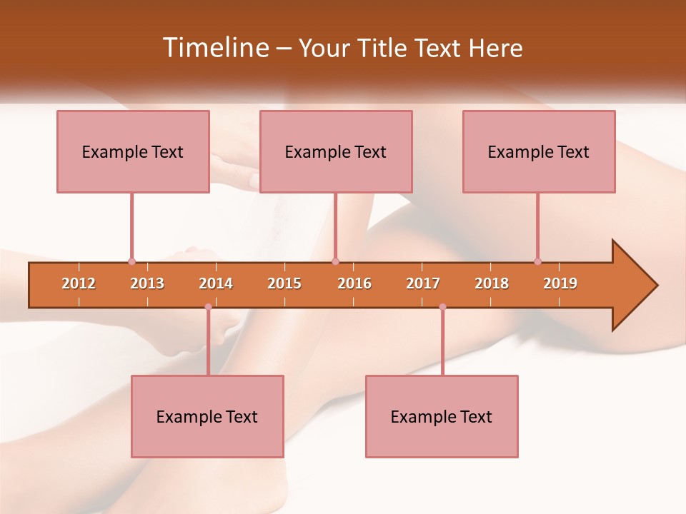 A Woman's Legs With A Towel On Top Of Them PowerPoint Template