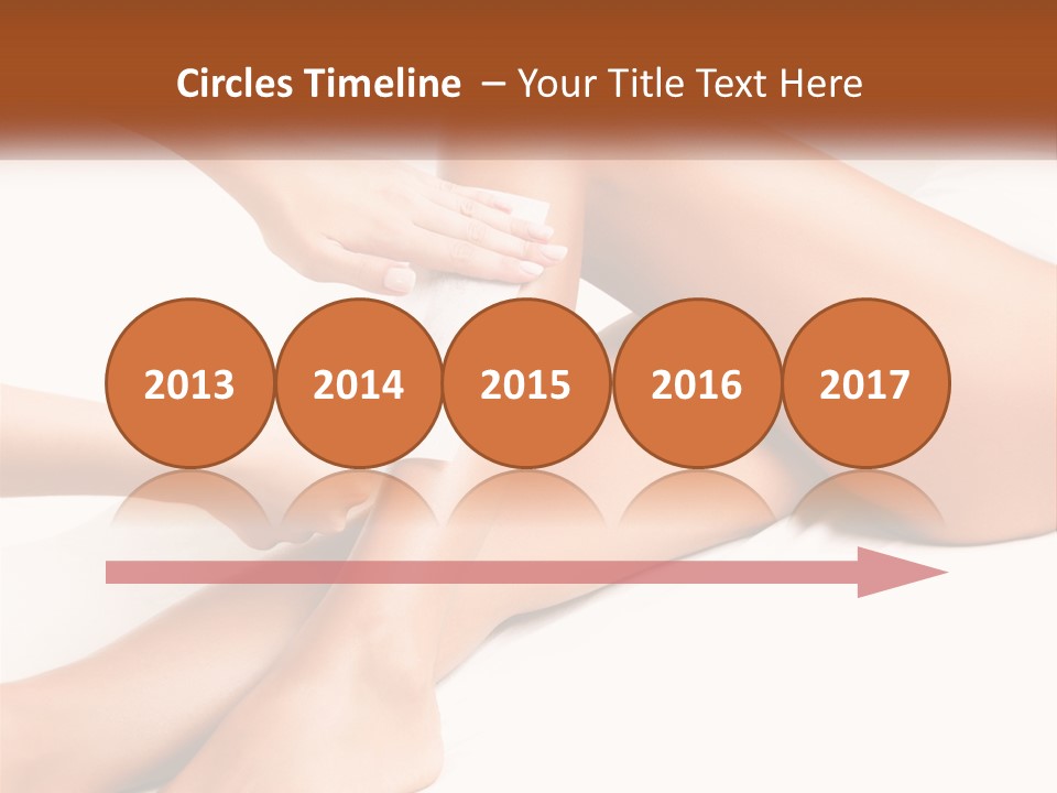 A Woman's Legs With A Towel On Top Of Them PowerPoint Template