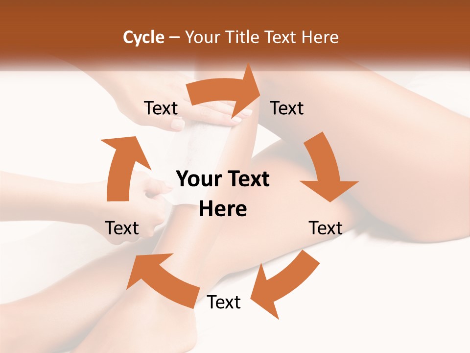 A Woman's Legs With A Towel On Top Of Them PowerPoint Template