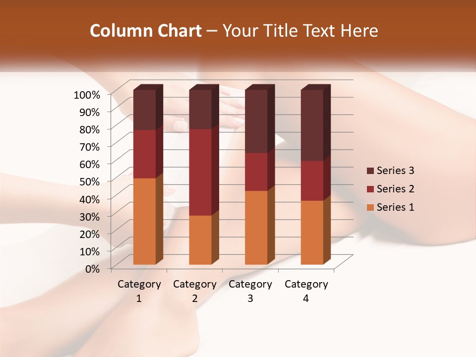 A Woman's Legs With A Towel On Top Of Them PowerPoint Template