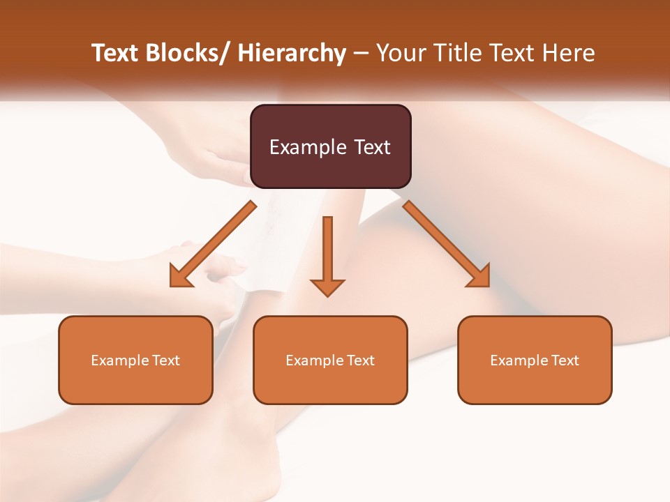 A Woman's Legs With A Towel On Top Of Them PowerPoint Template