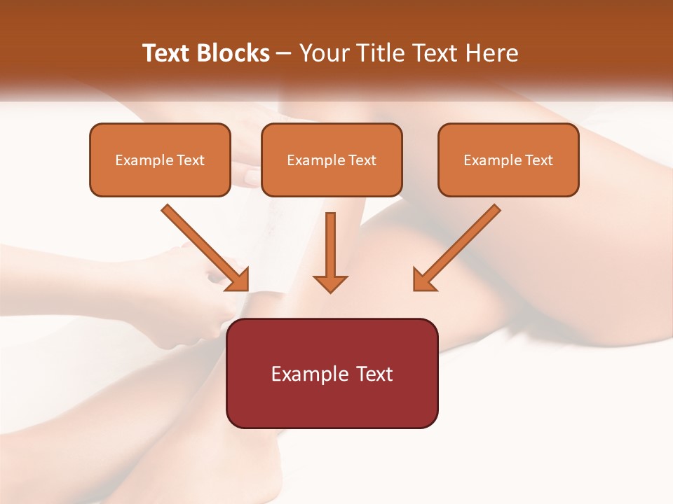 A Woman's Legs With A Towel On Top Of Them PowerPoint Template