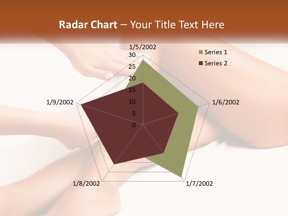 A Woman's Legs With A Towel On Top Of Them PowerPoint Template