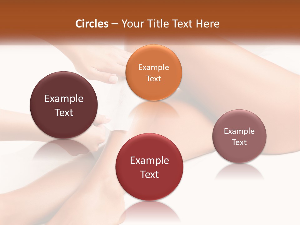 A Woman's Legs With A Towel On Top Of Them PowerPoint Template