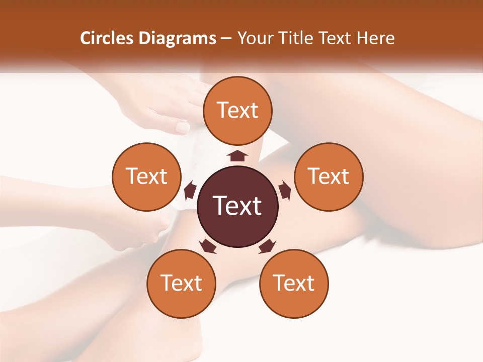 A Woman's Legs With A Towel On Top Of Them PowerPoint Template