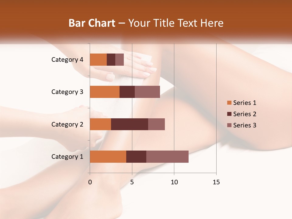 A Woman's Legs With A Towel On Top Of Them PowerPoint Template