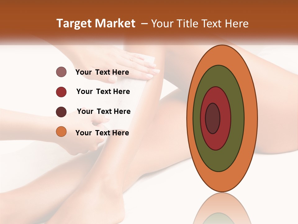 A Woman's Legs With A Towel On Top Of Them PowerPoint Template