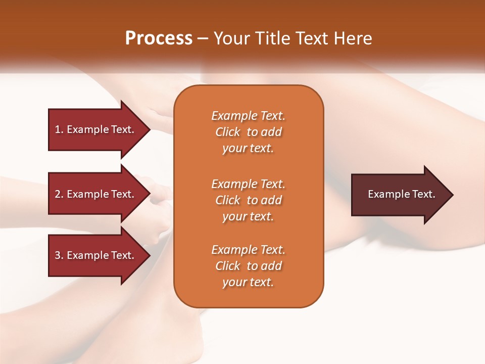 A Woman's Legs With A Towel On Top Of Them PowerPoint Template