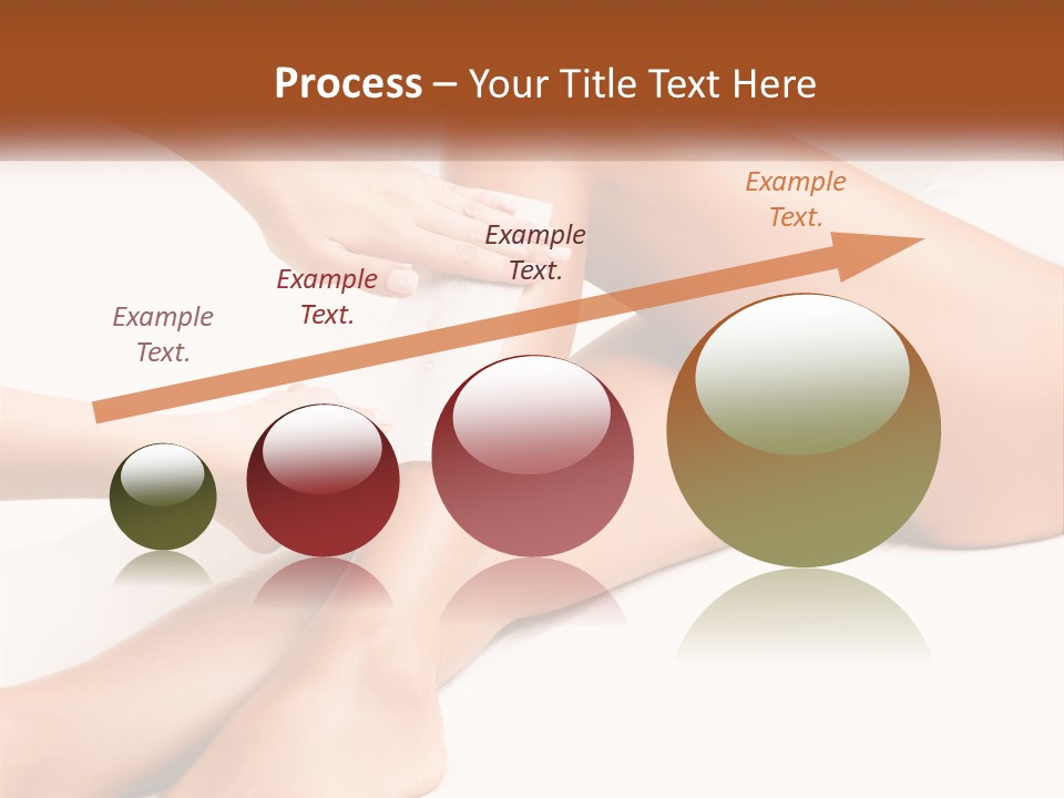 A Woman's Legs With A Towel On Top Of Them PowerPoint Template