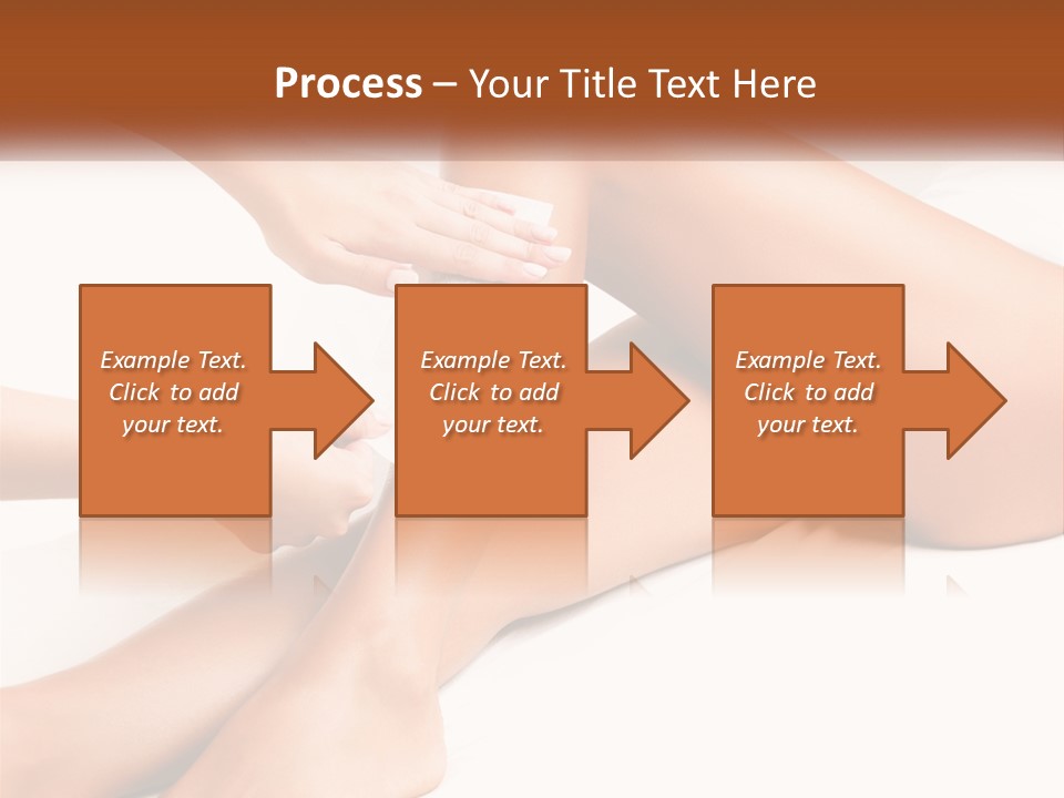 A Woman's Legs With A Towel On Top Of Them PowerPoint Template