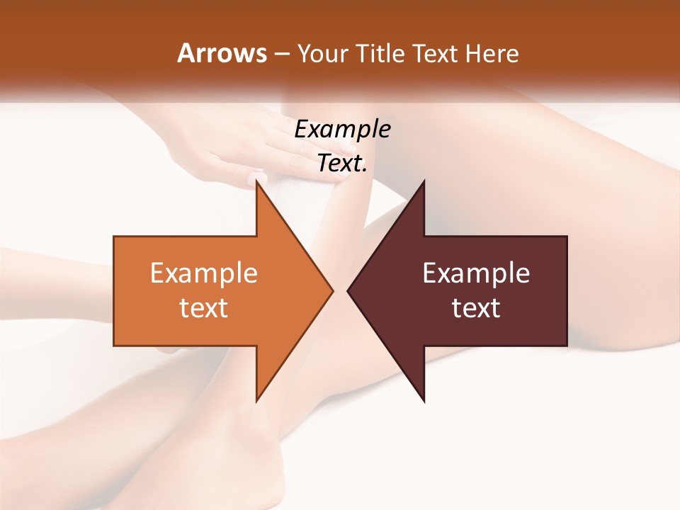 A Woman's Legs With A Towel On Top Of Them PowerPoint Template