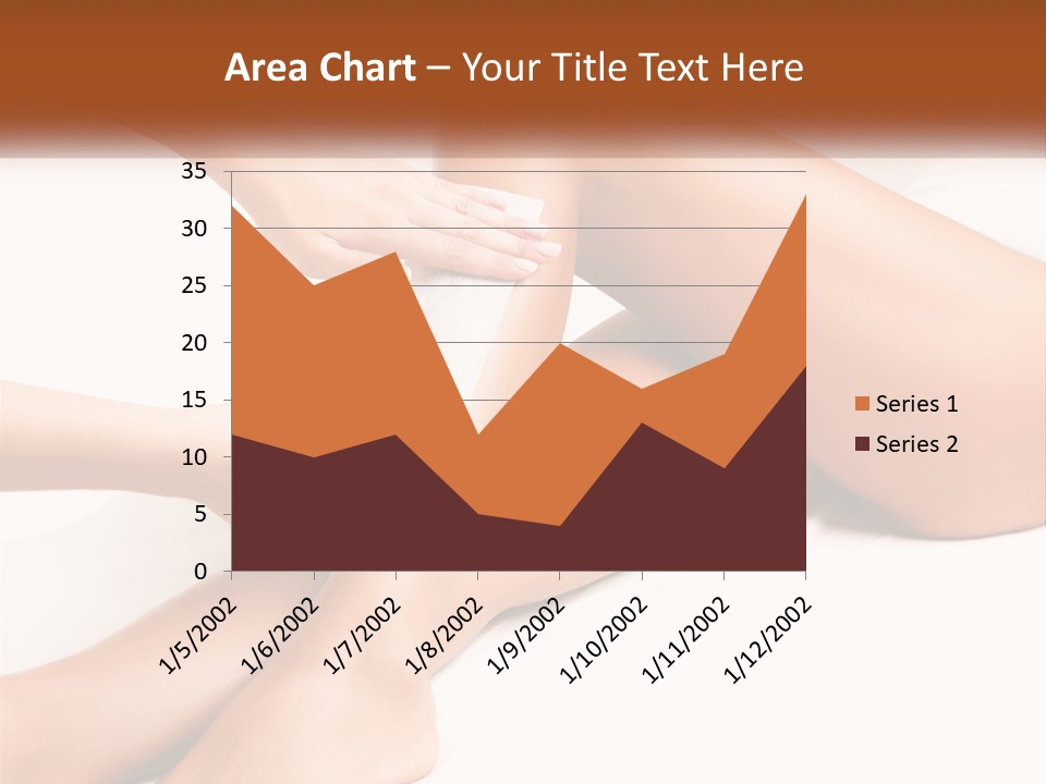 A Woman's Legs With A Towel On Top Of Them PowerPoint Template