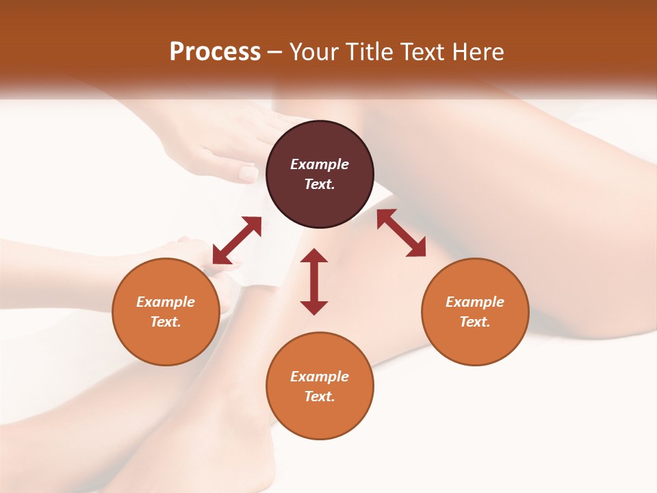 A Woman's Legs With A Towel On Top Of Them PowerPoint Template