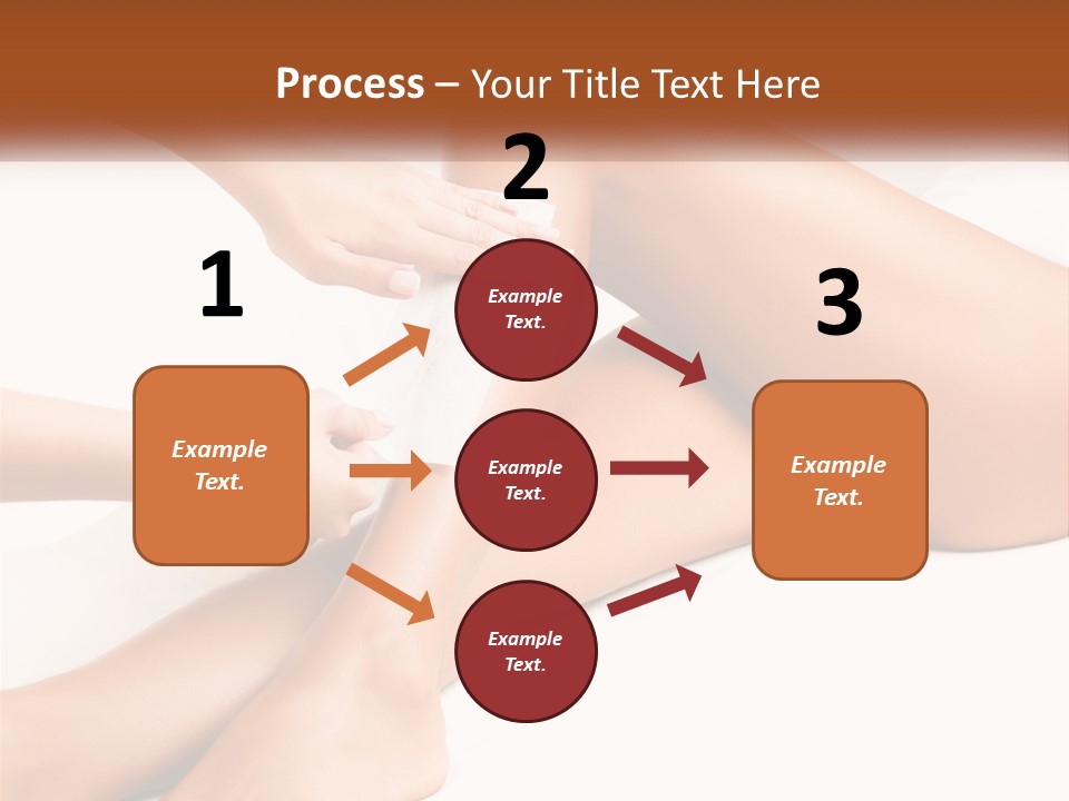A Woman's Legs With A Towel On Top Of Them PowerPoint Template