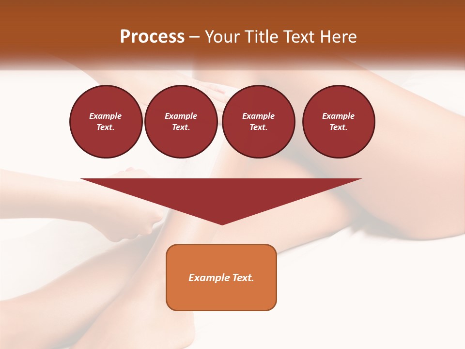 A Woman's Legs With A Towel On Top Of Them PowerPoint Template