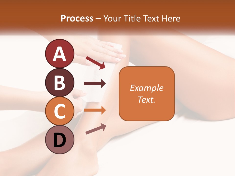A Woman's Legs With A Towel On Top Of Them PowerPoint Template