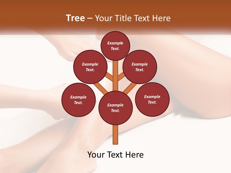 A Woman's Legs With A Towel On Top Of Them PowerPoint Template